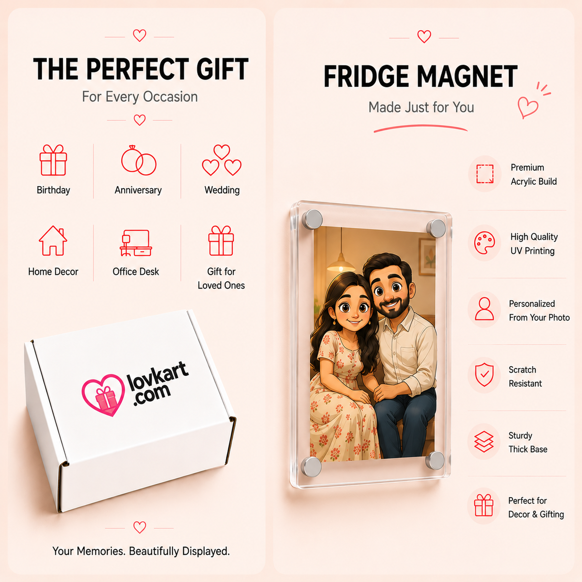 Personalized Fridge Magnet Frames