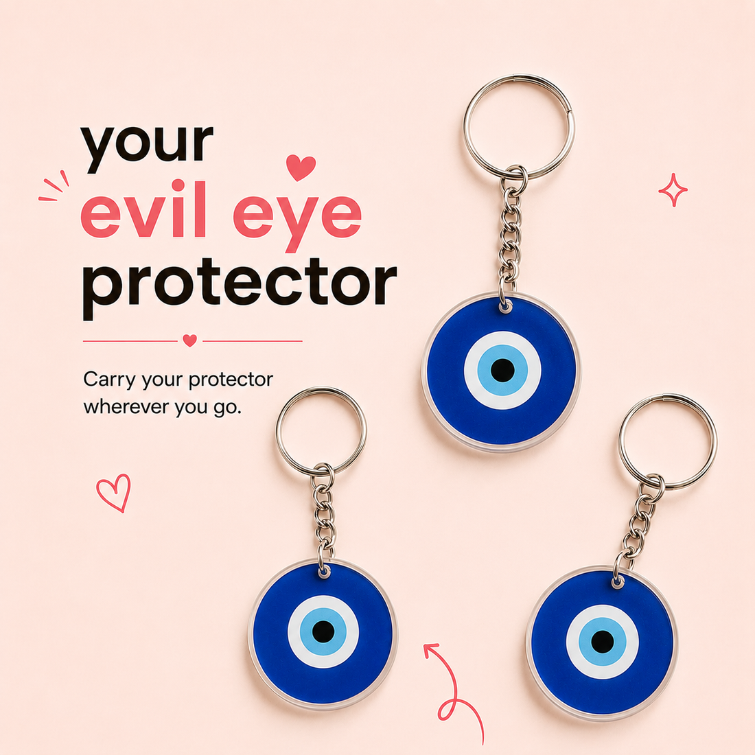 Evil Eye Keychain