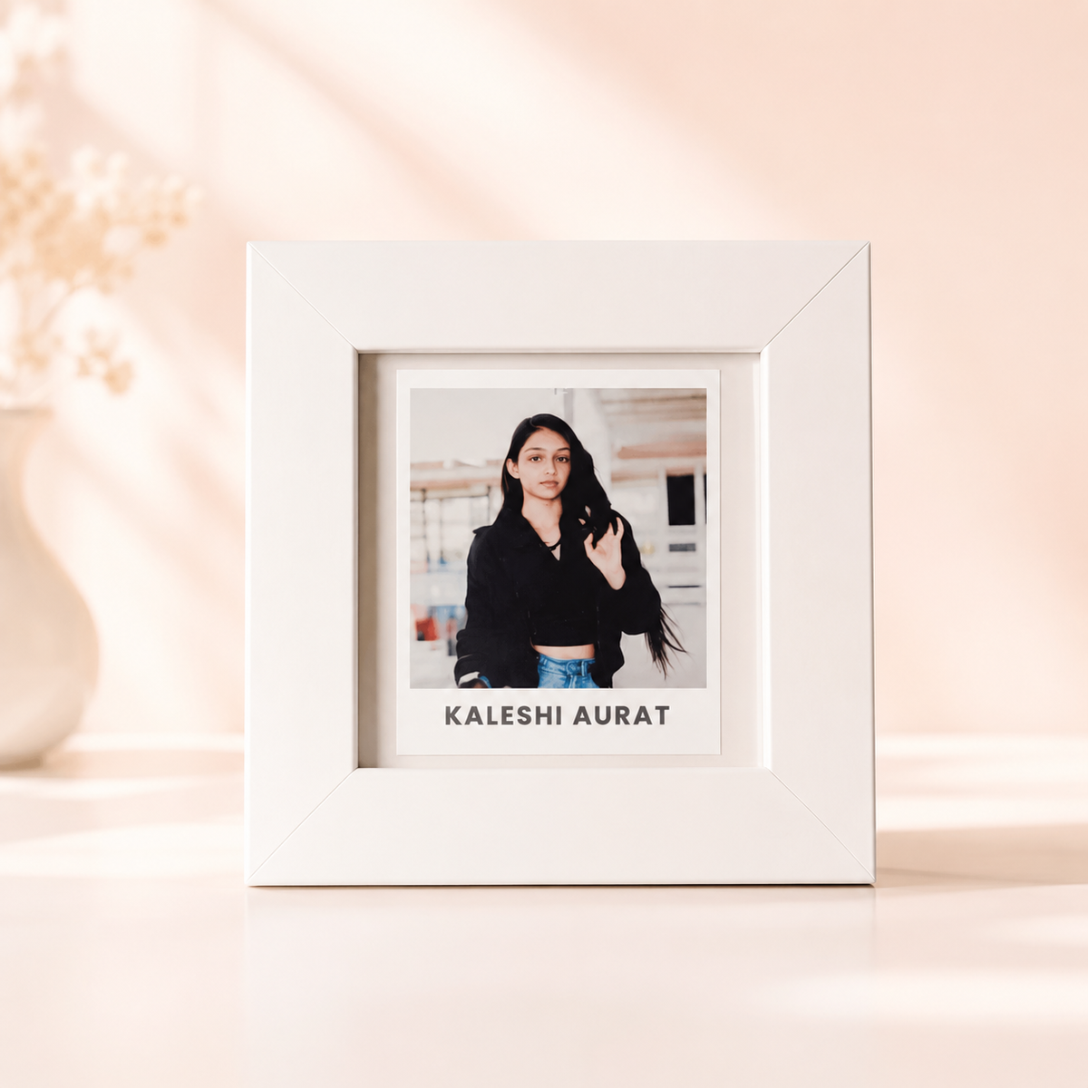 Couple Mini Frame- Calm Aadmi, Kaleshi Aurat
