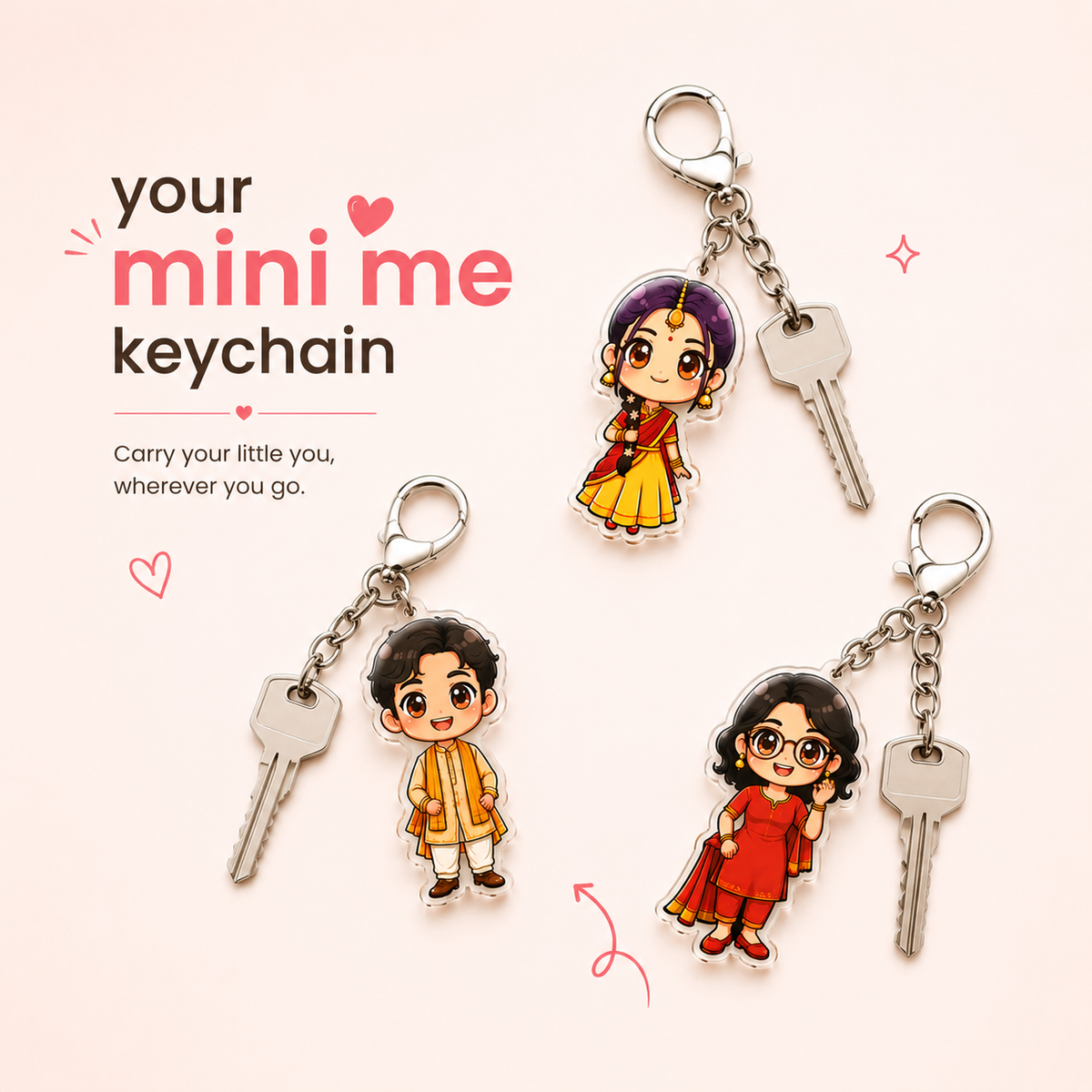 Custom Chibi Keychain – Mini-You