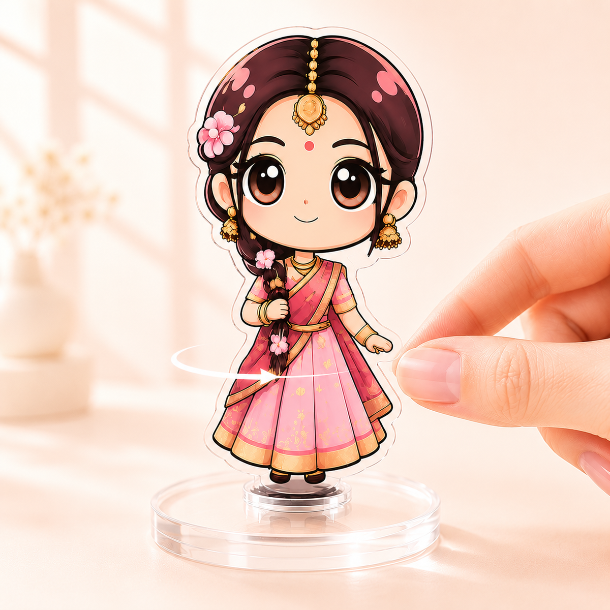 Mini-Me Custom Chibi Rotating Spinner Standee (Single)
