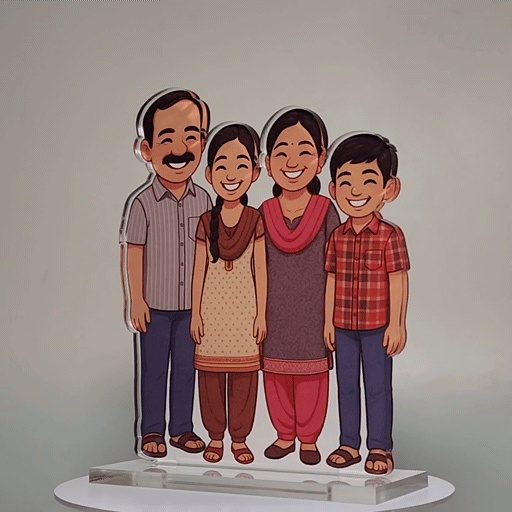 Personalized Standee Chibido (Family of 4)