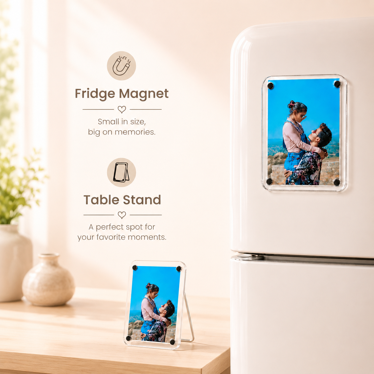 Fridge Magnet & Table Stand