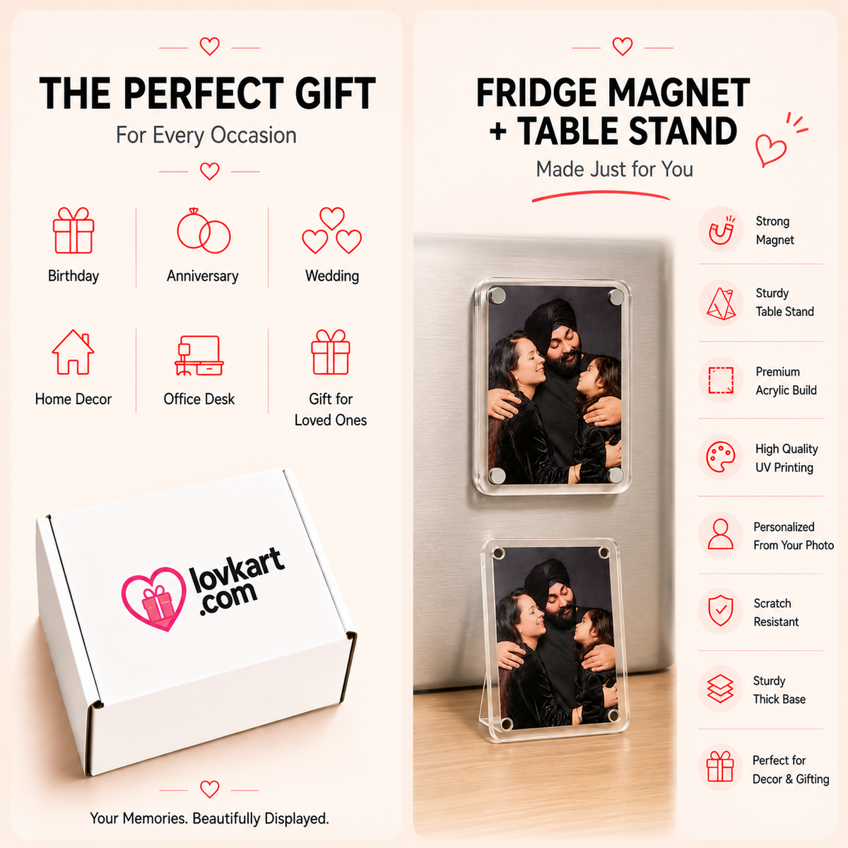 Fridge Magnet & Table Stand