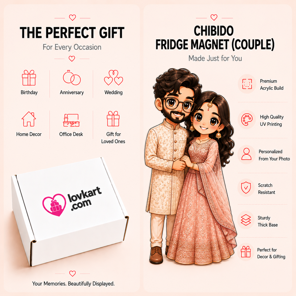 Chibido Fridge Magnet (Couple)