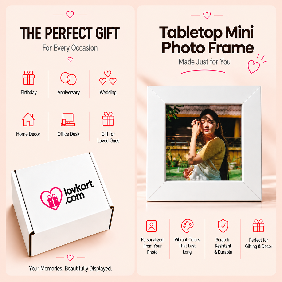Tabletop Mini Photo Frame