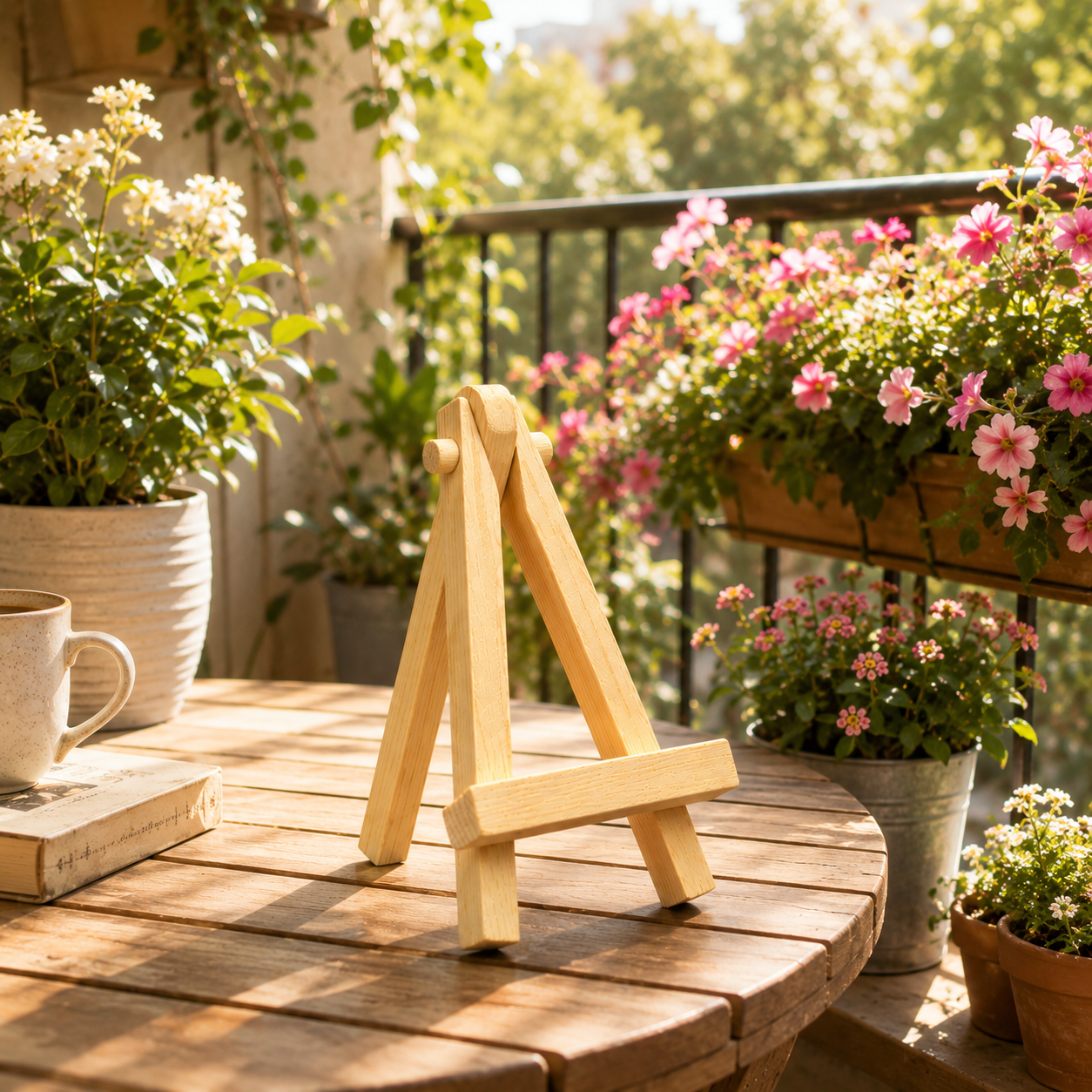 Portrait Canvas with Wooden Easel