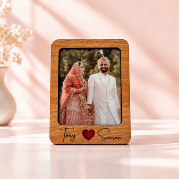 Personalized Wooden Photo Standee & Magnet