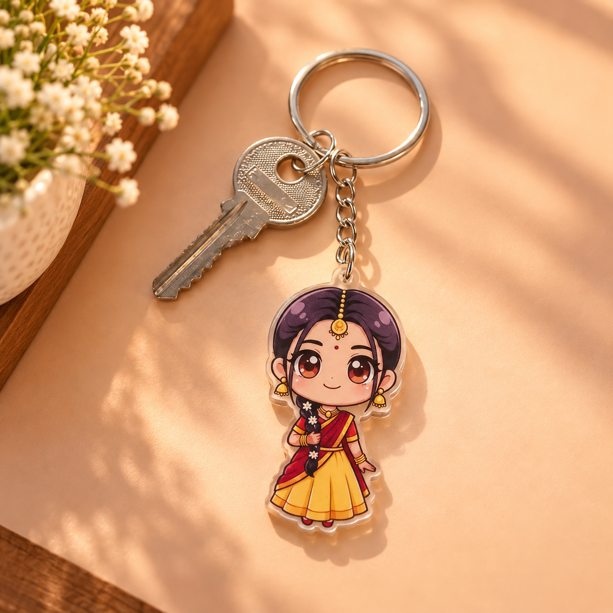 Custom Chibi Caricature Keychain – Mini-You
