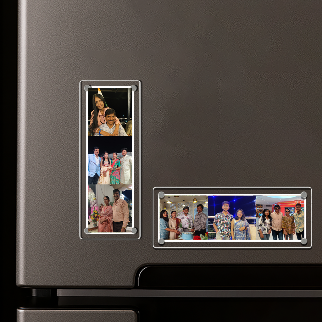 Fridge Magnet Strip - 3 Photos in One Frame