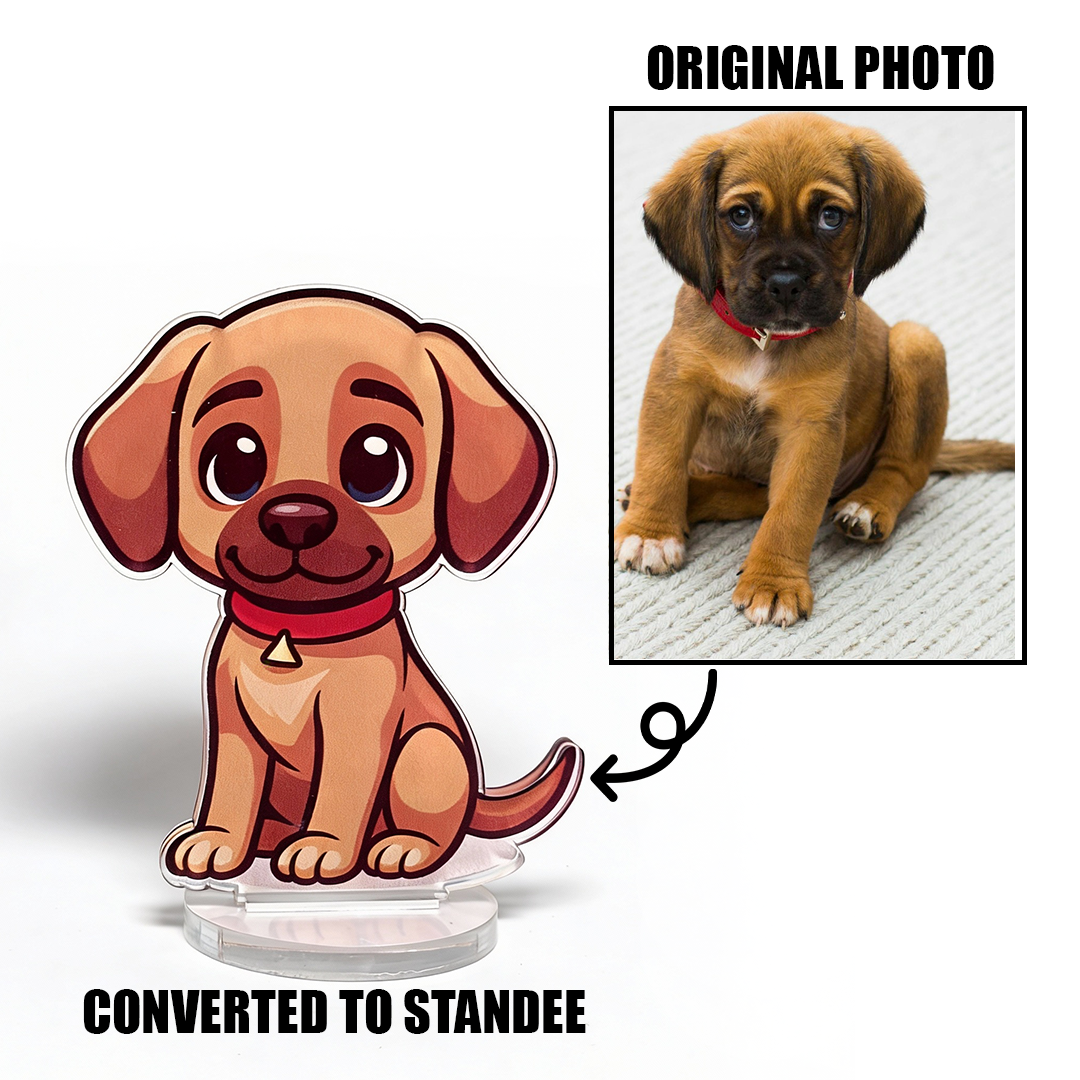 Custom Pet Standee – Cute Chibi Figure for Dogs & Cats