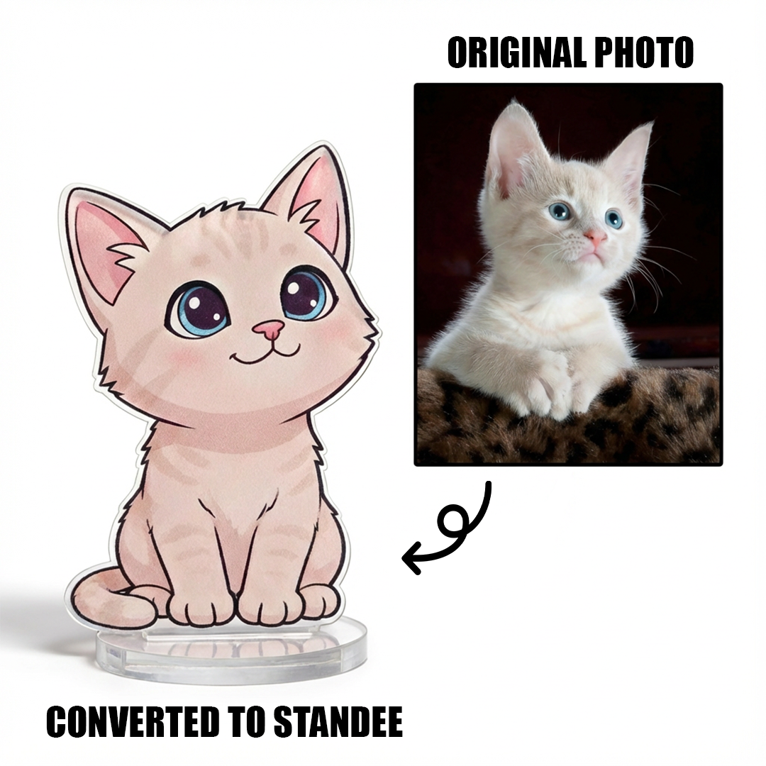 Custom Pet Standee – Cute Chibi Figure for Dogs & Cats