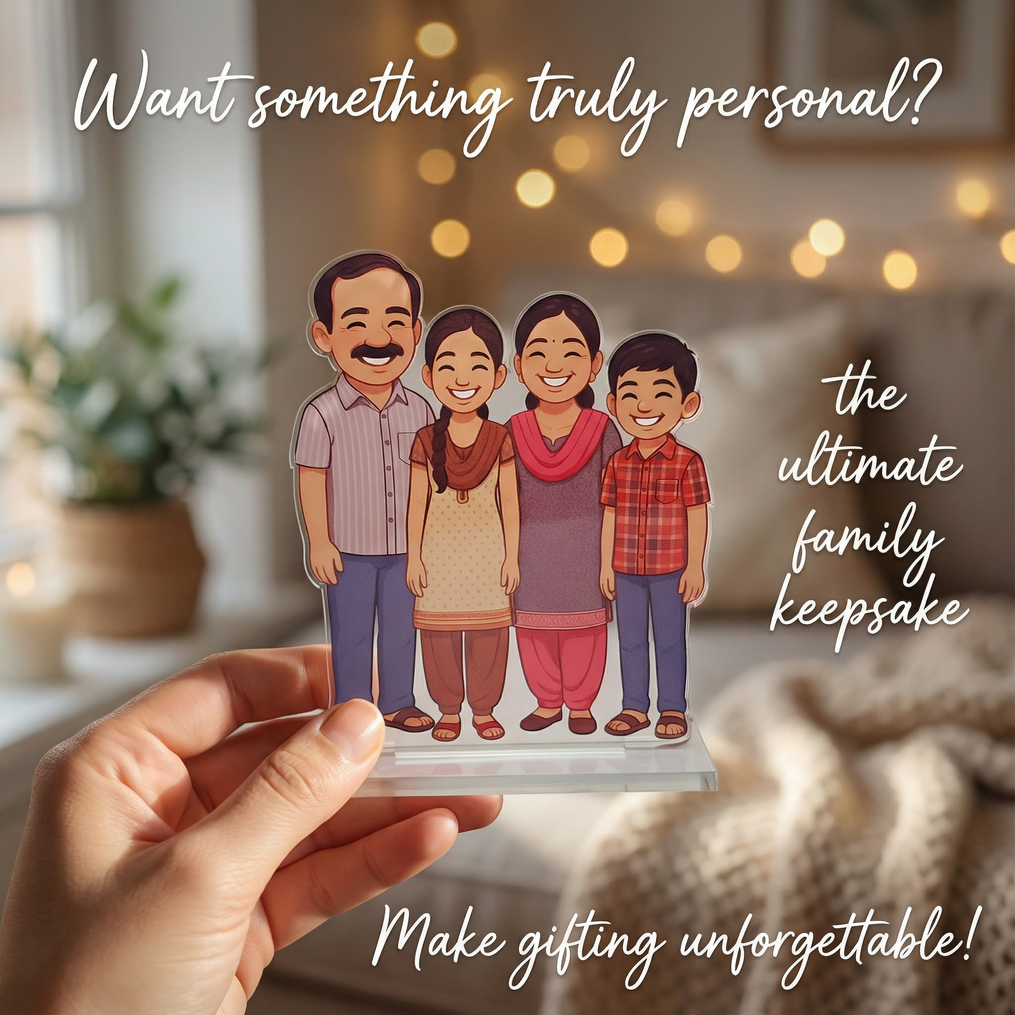 Personalized Standee Chibido (Family of 4)